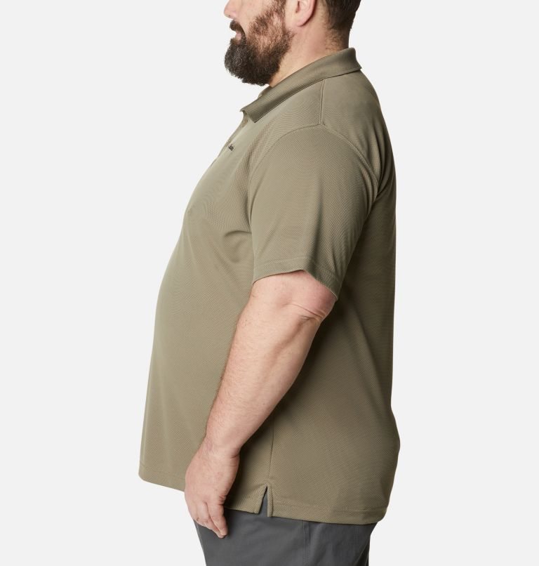 Men's Columbia Utilizer Polo Shirts Olive | Plus Size CA-LL348